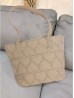 Heart Stitched Fashion Tote Bag 